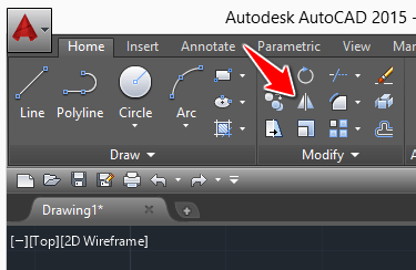 آموزش Mirror و Rotate در اتوکد
